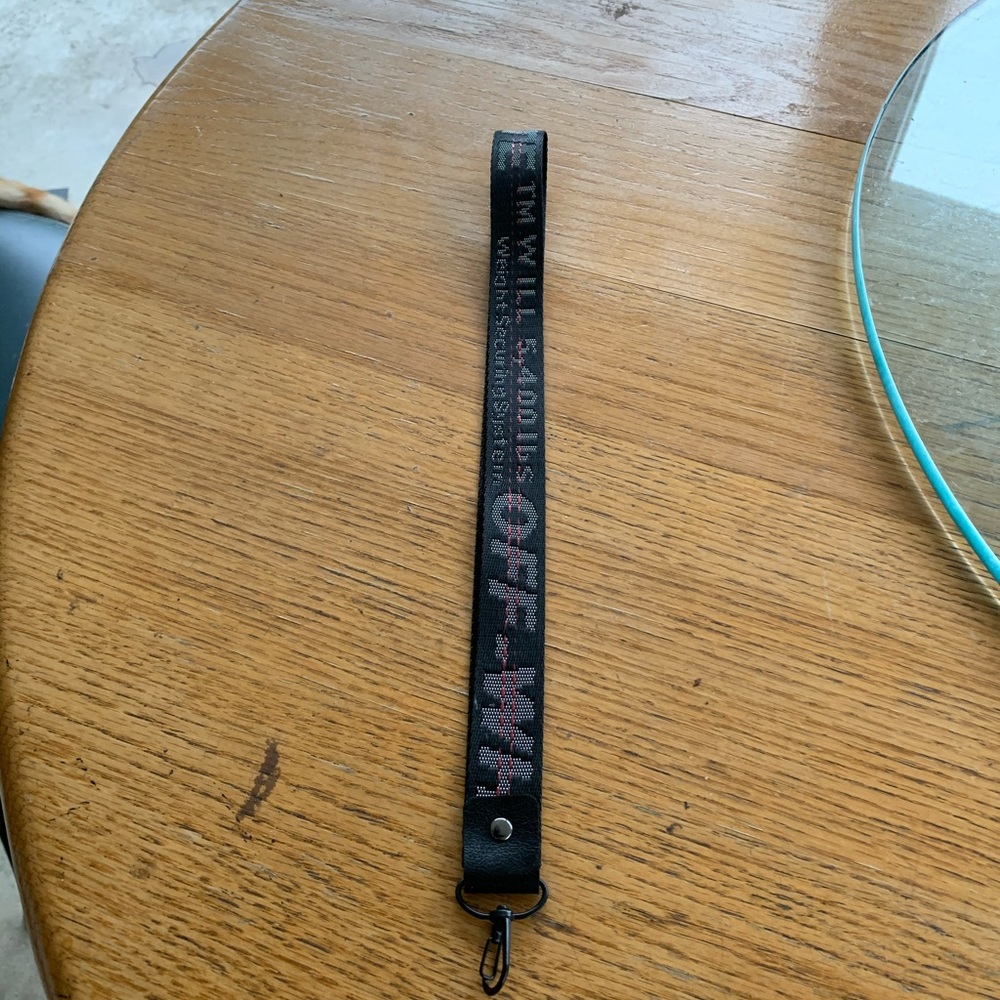 black off-white lanyard (long version)